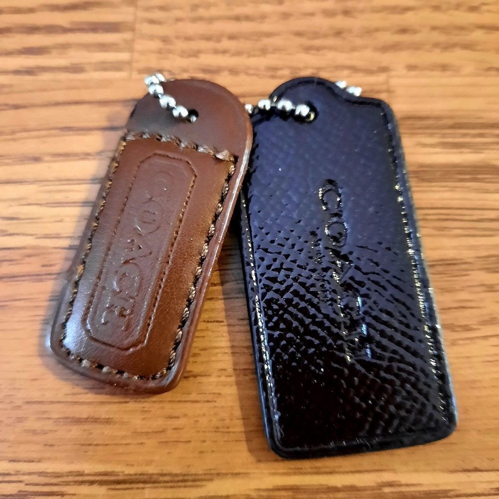 COACH Leather Hang Tags, Set Of 2, Classic! VINTAGE INSPIRED! - Picture 4 of 7